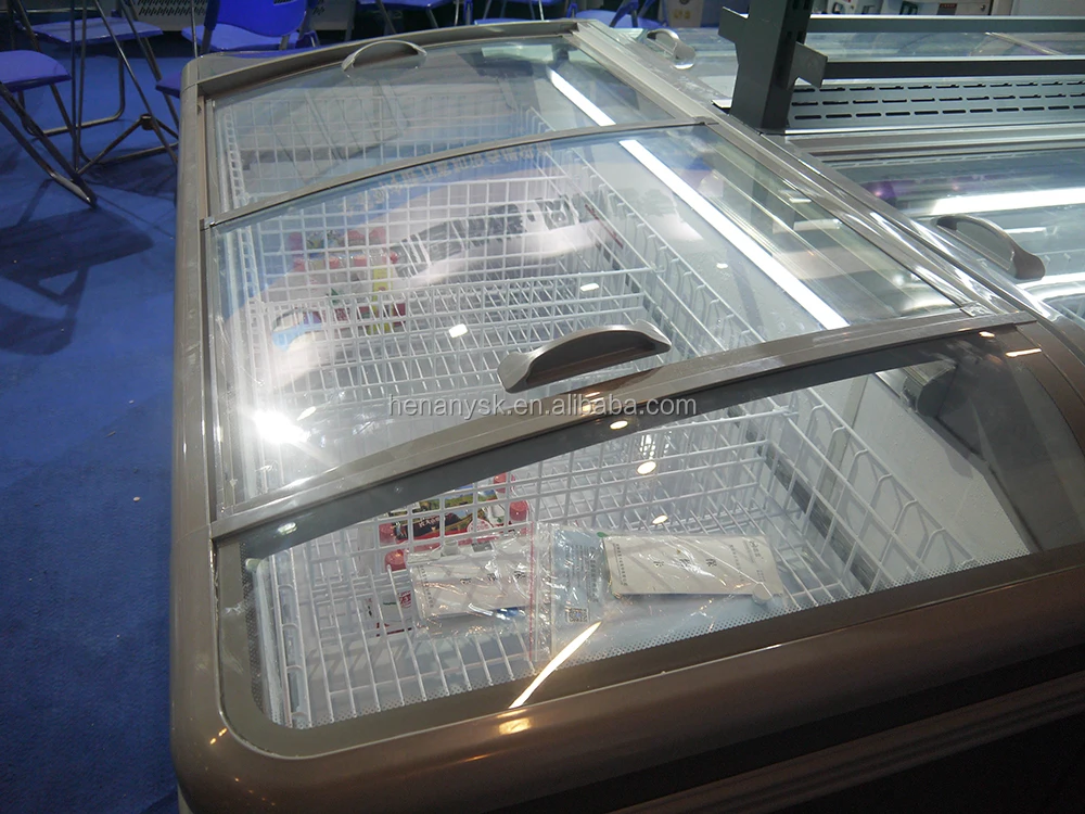 Countertop Commercial High-CapacityCombined Supermarket Island Display Freezer