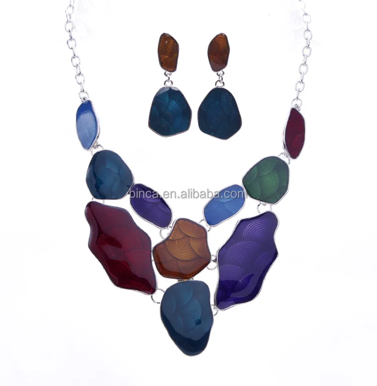 Stock Jewelry set Fashion Enamel Necklace and Earrings set Alloy jewelry set Mixed colors A886
Stock Jewelry set Fashion Enamel Necklace and Earrings set Alloy jewelry set Mixed colors A886