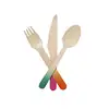 300 pcs/set disposable birch wood tableware bamboo wooden cutlery
