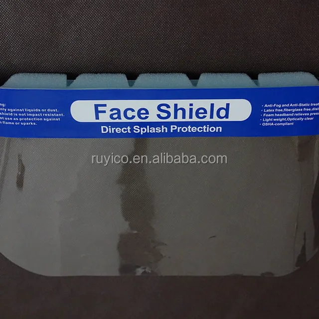 anti-fog disposable protective safety goggle and face shield