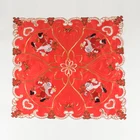 Silk screen embroidery color cutwork table cloth applique