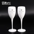 Stylish Disposable Plastic champagne glasses flutes for bar clubs