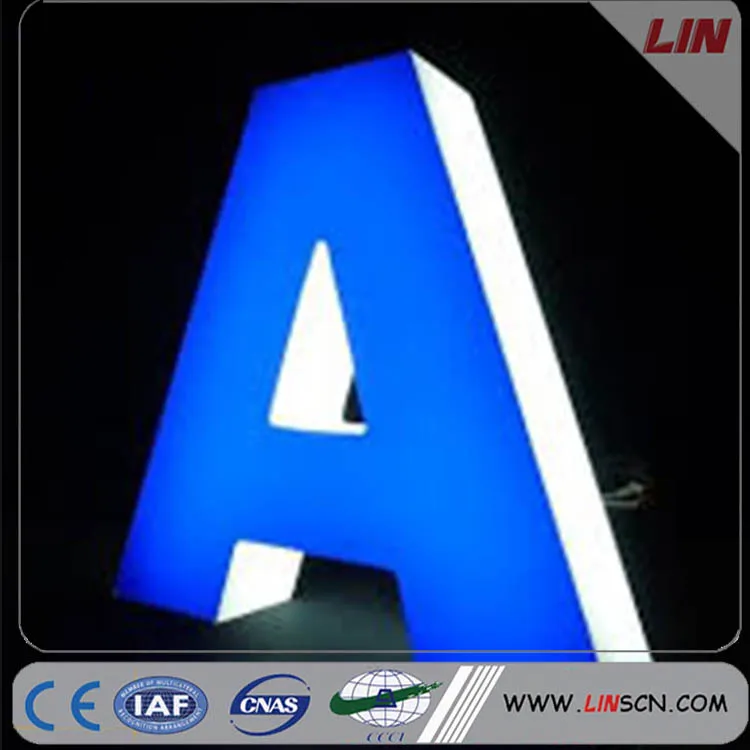 2019 JIlin al aire libre LED luz luminosa carta 3D retroiluminada señal canal carta el nombre de la tienda diseños de tablero de acrílico luminoso de neón S
