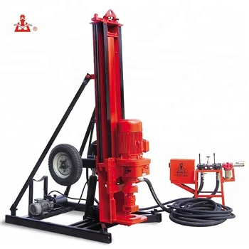 KQD165 max,100m depth hydraulic DTH water drilling machine with wheels, View depth hydraulic DTH wat