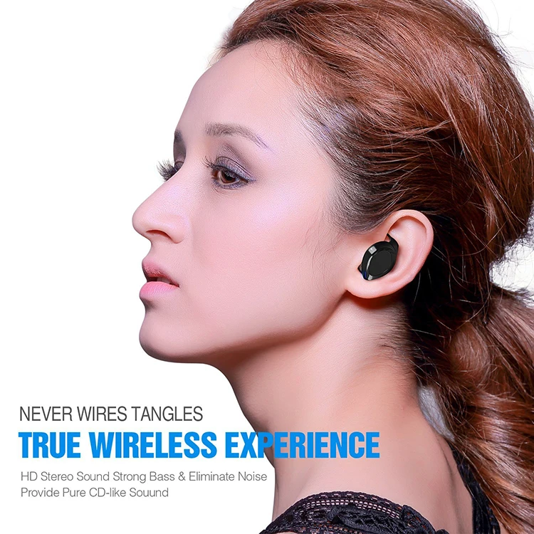 New TWS V5.0 Chipset: AB1526P Mini Bluetooth earphone Sport Stereo headphone True Wireless Earbuds Handsfree Headset - ANKUX.COM