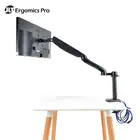 Height Adjustable Gas Spring monitor Arm with Dual USB Ports For Screen up to 27"