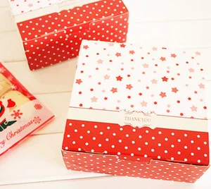 red star cake slice box,bakery gift box,birthday party favor box