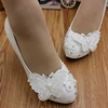New Design Lace Wedding Shoes For Women With Low/High Heels