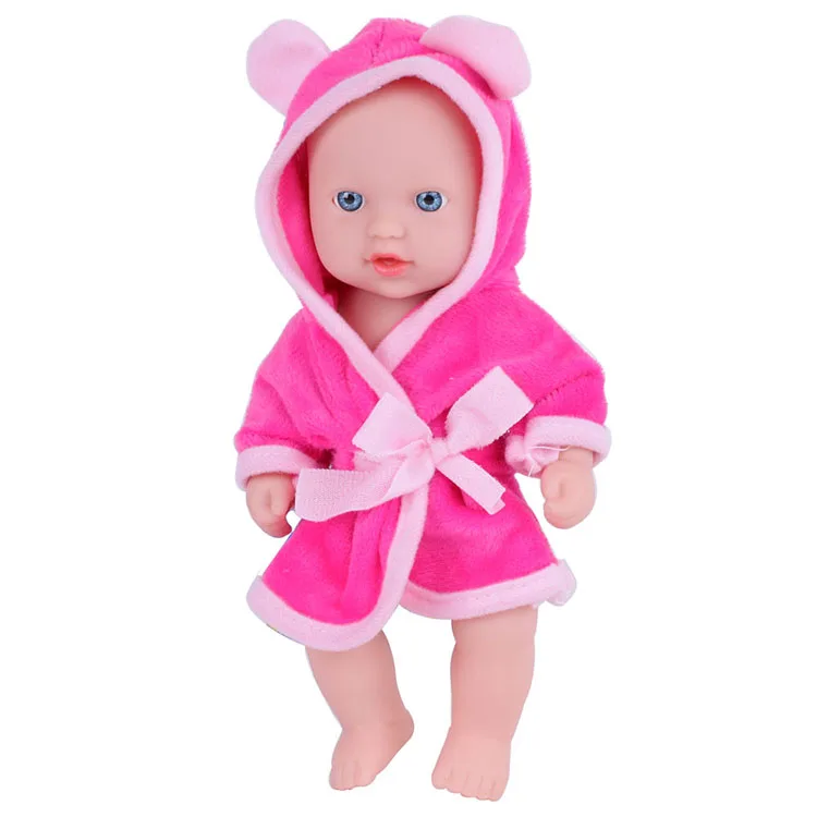 8 inch real looking silicone baby doll with bathtub for kids