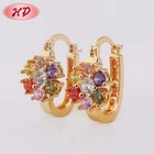 18K Solid Gold Handmade Thread Assorted Earrings For Lady