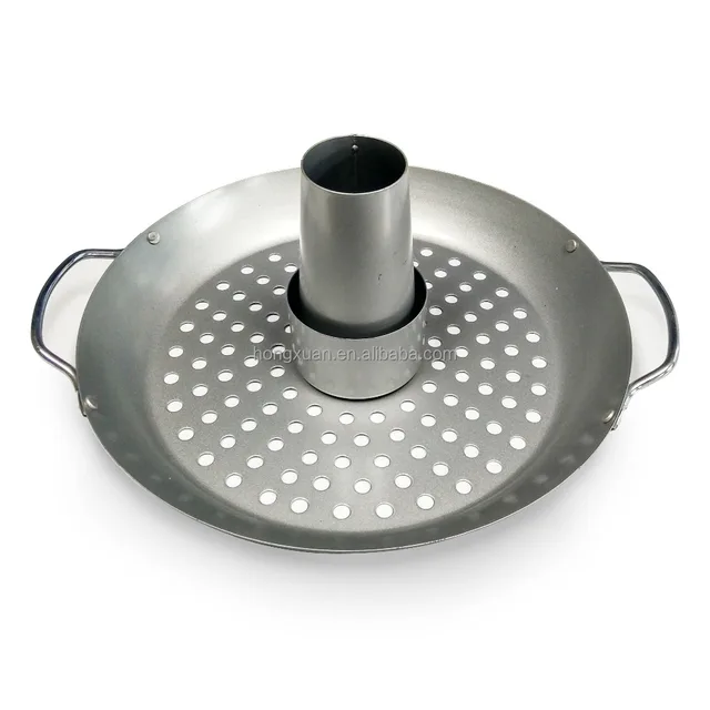 broil strudy thick non-stick steel bbq grill pan rustless beer