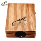 Gecko C-68Z factory supply Travelling cajon, Portable zebra wooden cajon drum box percussion instrument
