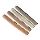 Professional Styling Tools Anti-static Golden Aluminum Hair Cutting Barber Comb