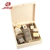 OEM Well- crafted Natural Unfinished Wood Cosmetic Spa Gift Box
