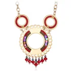 Fashion Copper Necklace Colorful Beads Necklace Jewelry 5-2592-SCGM