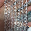 Factory price natural faceted 6mml white quartz loose bead strands clear crystal quartz