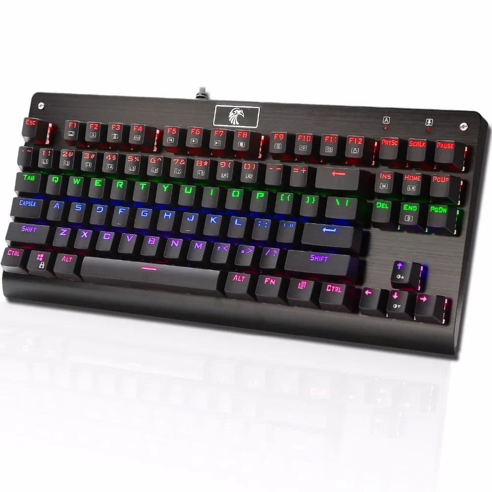 Z77 87keys wired Rainbow LED Backlit Mechanical Gaming Keyboard Blue Switches
Z77 87keys wired Rainbow LED Backlit Mechanical Gaming Keyboard Blue Switches