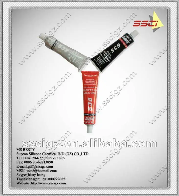 grey,red dow corning base glue hitemp rtv silicone gasket maker