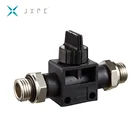 JXPC Quick Threaded Pipe Connect brass Pu Air Tube Fittings