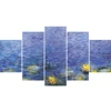 Best seller abstract oil painting lotus pond picture wall painting canvas
