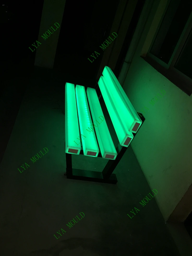 led garden bench