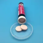 Plastic vitamin c effervescent tablets for dietary supplement bottle