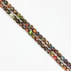 Semi-Precious Stone Multicolor Synthetic Turquoise Plain Rounds Gemstone Beads