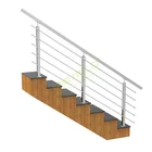 PEMCO OEM ODM stainless steel tube stair railing handrail balustrade