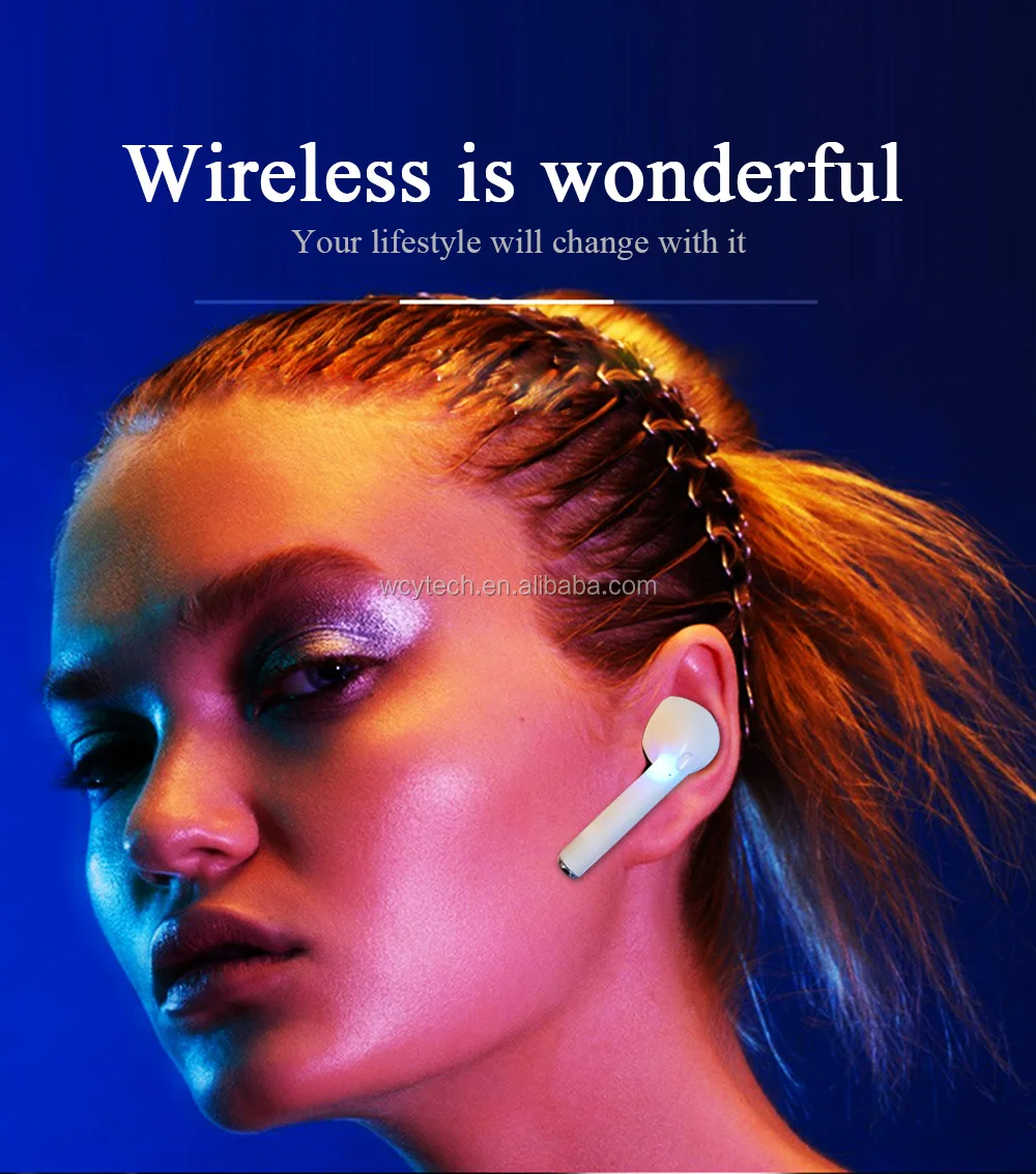 A+ TWS wireless earphone double ear earbud True Stereo wireless I9S TWS with charging case - ANKUX.COM