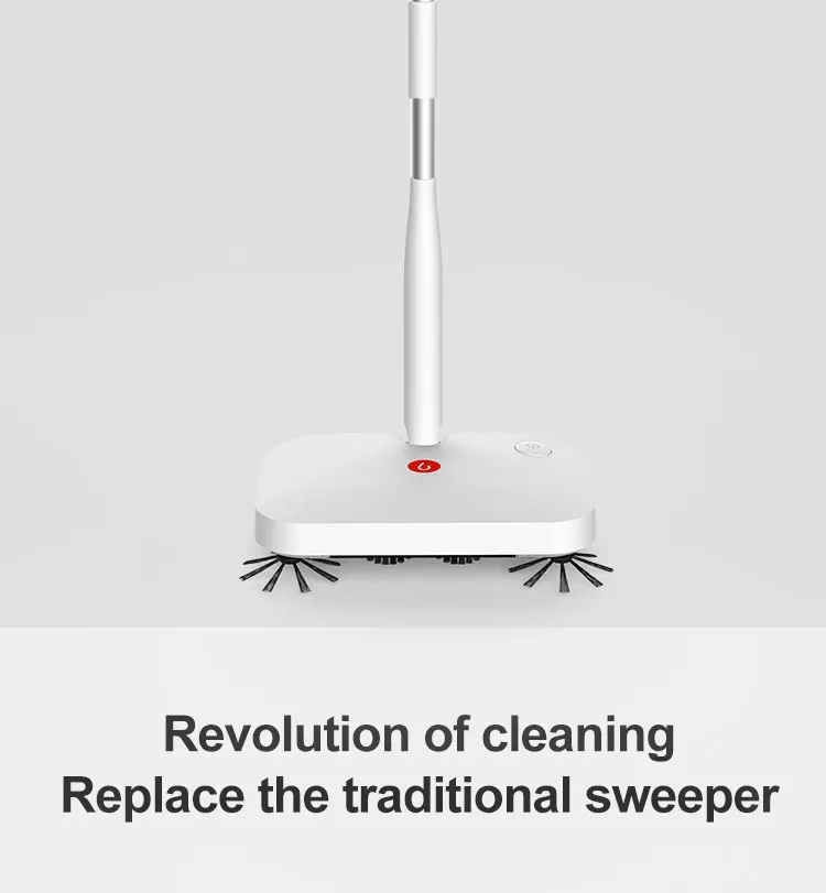 BOOMJOY electric rechargeable 2 in 1 cordless floor sweeper and mop