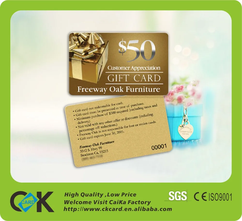 china salon gift card