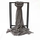 polyester voile muslim women dupatta hijab fleece scarf cotton