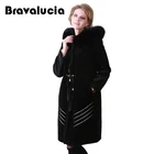 Sheard sheep sheared soft wool lamb fur fabric coat jacket women with detachable fox collar for ladies