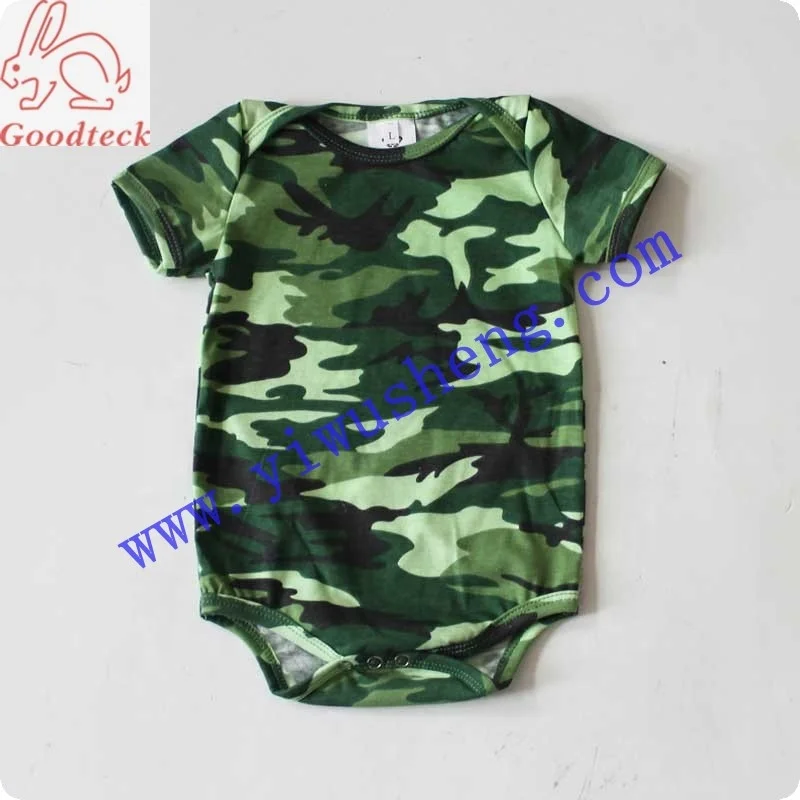 2019 wholesale spring colorful camouflage cotton baby romper,baby clothes,baby short sleeve romper