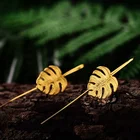 Gold Earing Gold Fashion Drop 925 Sterling Silver Earing