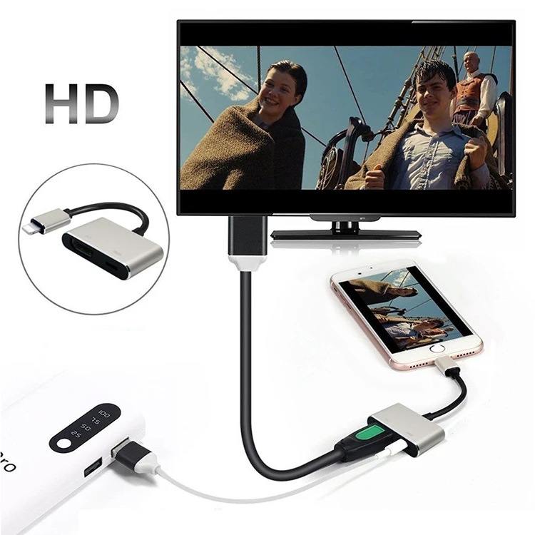 Phone To TV To Projector Digital Av Connector For Apple Jack Adapter For Apple Tv Av Adapter - ANKUX.COM