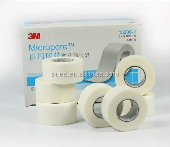  3M-1530-2 Tape Micropore Surgical LF Paper 2x10yd White 6/Bx  by 3M Part No. 1530-2 by 3M : Health & Household