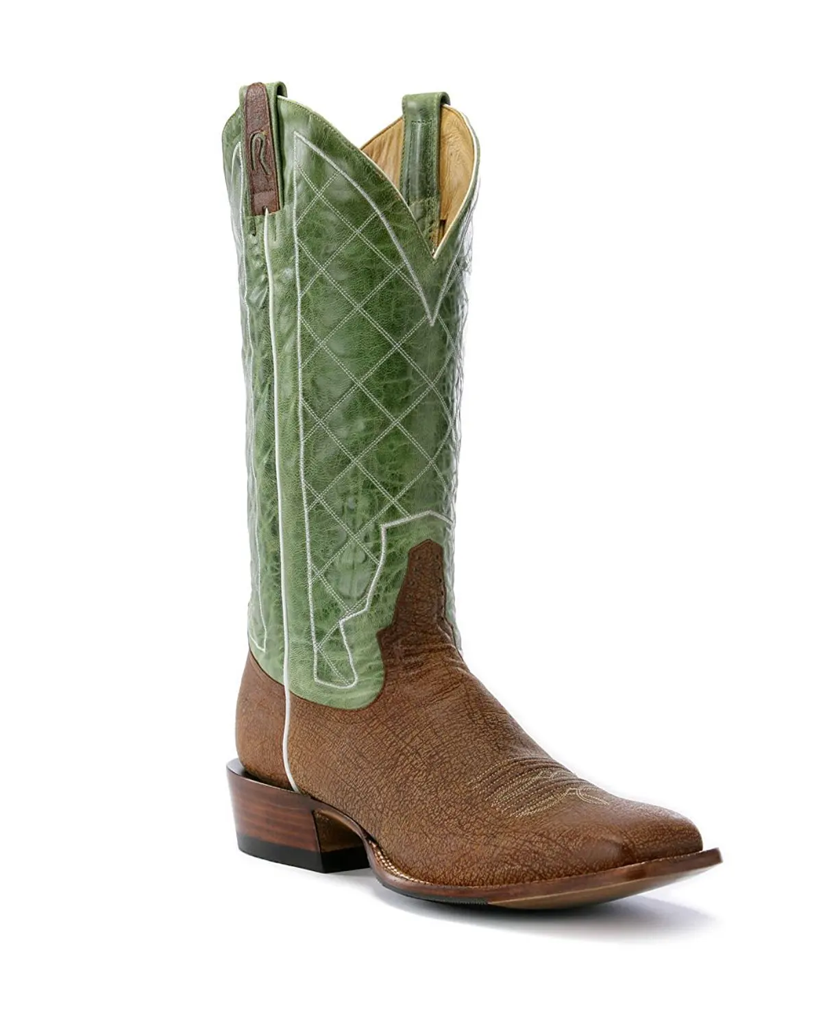 boot makers mens alabama tan 14 in volcano kiwi top cowboy boots