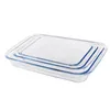 Amazon new top selling high borosilicate oven safe homeware glass food baking dish set