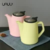 Home goods kitchen drinkware ceramic unique teapots / tea pot with tea strainer