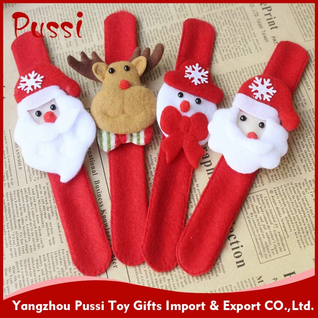 christmas headbands clap circle wrist ring band slap bracelet