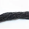Micro Cut Faceted Round Beads Natural Black Spinel Organic Gemstone Full strand 16 inch