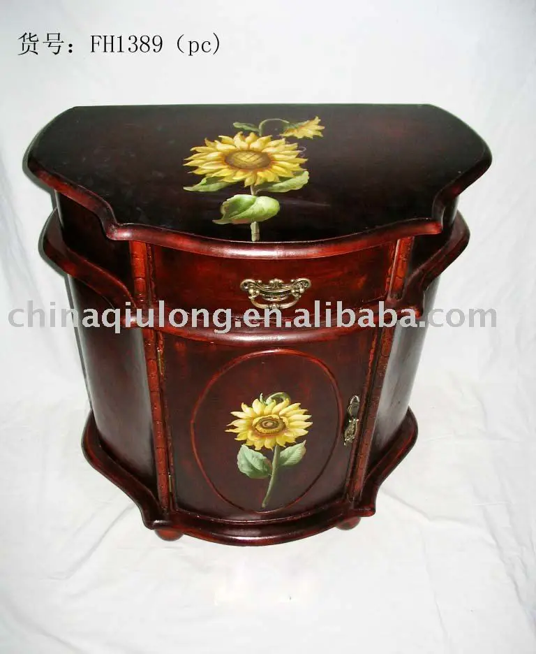 Wooden furniture for goods storage and home decoration