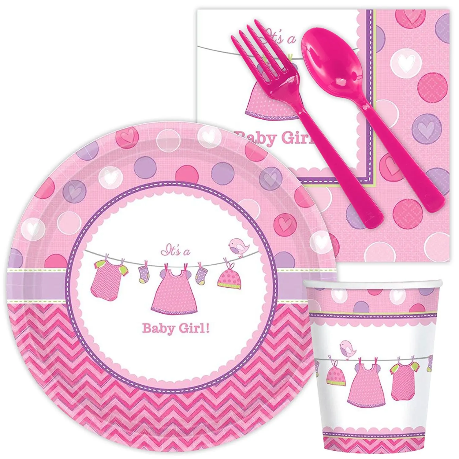 baby shower girl shower with love snack pack (8)