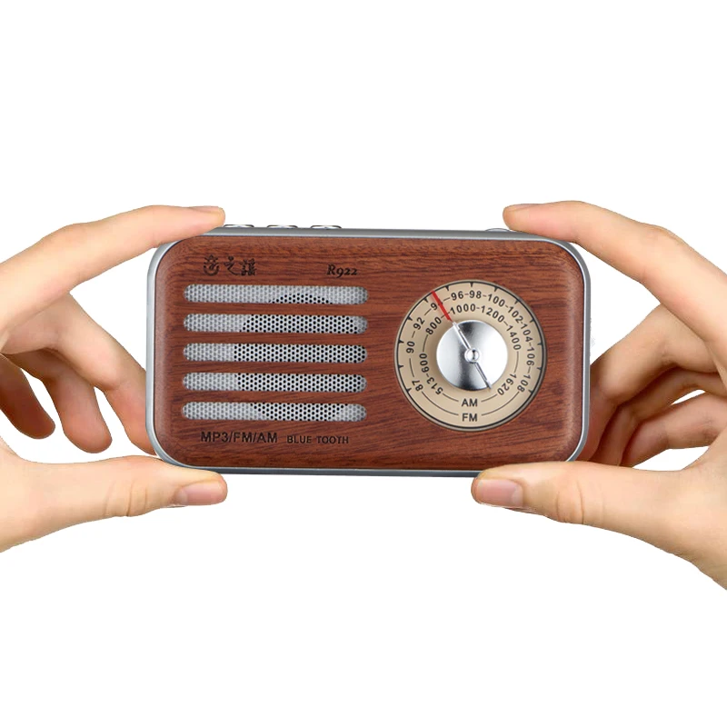 OEM wooden mini vintage wireless fm radio receiver remote control - ANKUX.COM