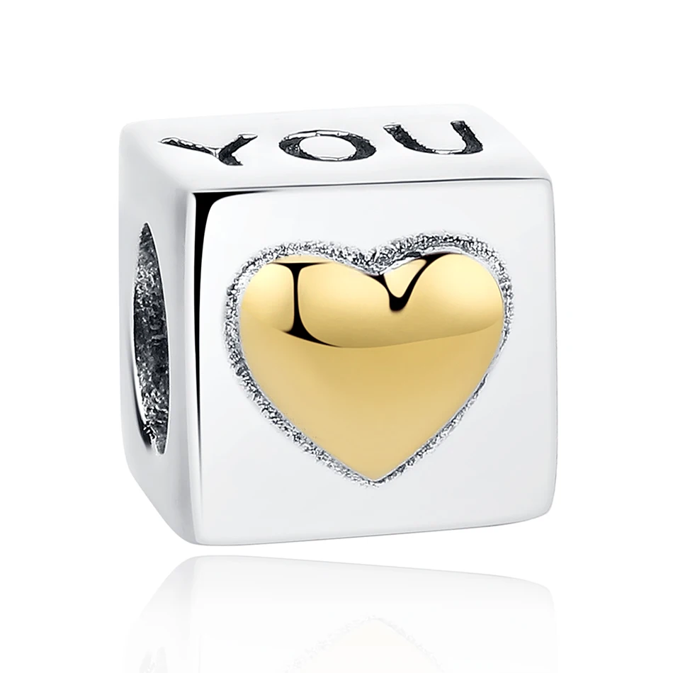 Trendy Square Shape I LOVE YOU Charm 925 Sterling Silver Beads For Bracelet Making Fine Jewelry
Trendy Square Shape I LOVE YOU Charm 925 Sterling Silver Beads For Bracelet Making Fine Jewelry