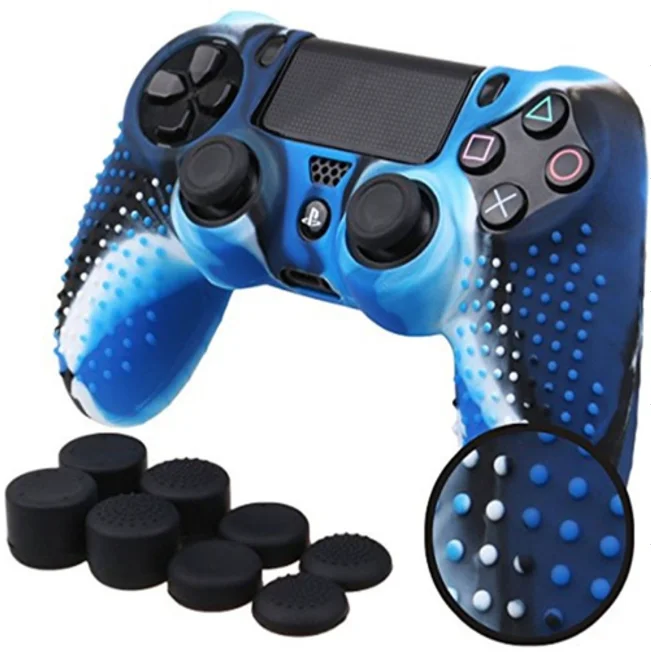 Drop Shipping 1Pcs PS4 Controller Sleeve Anti-Slip Silicone Cover Case add 8 in 1 Joystick cover For PS4 Controller
Drop Shipping 1Pcs PS4 Controller Sleeve Anti-Slip Silicone Cover Case add 8 in 1 Joystick cover For PS4 Controller