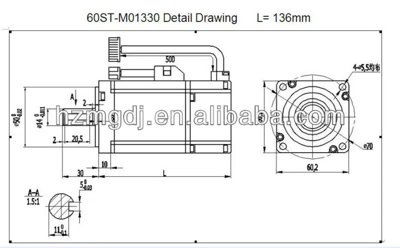 60ST-M01330C detail drawing