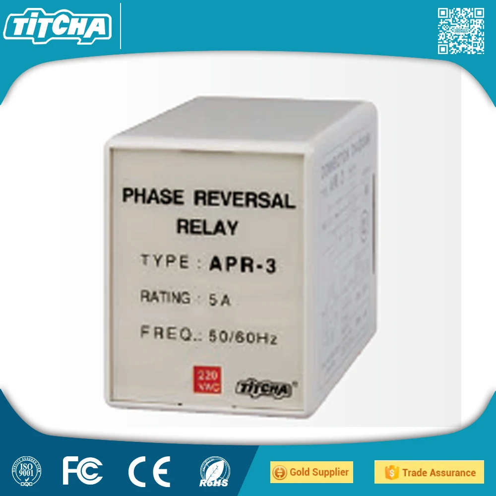 apr-3 phase reversal relay phase sequence reversal relay