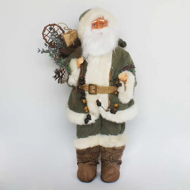 christmas santa doll decoration standing santa claus in